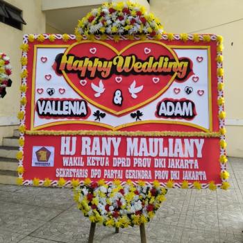 Karangan Bunga Happy Wedding